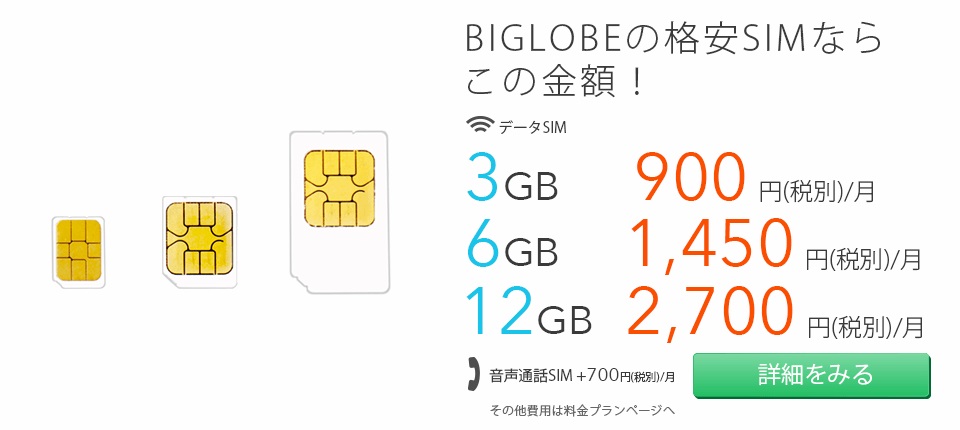 BIGLOBE SIM